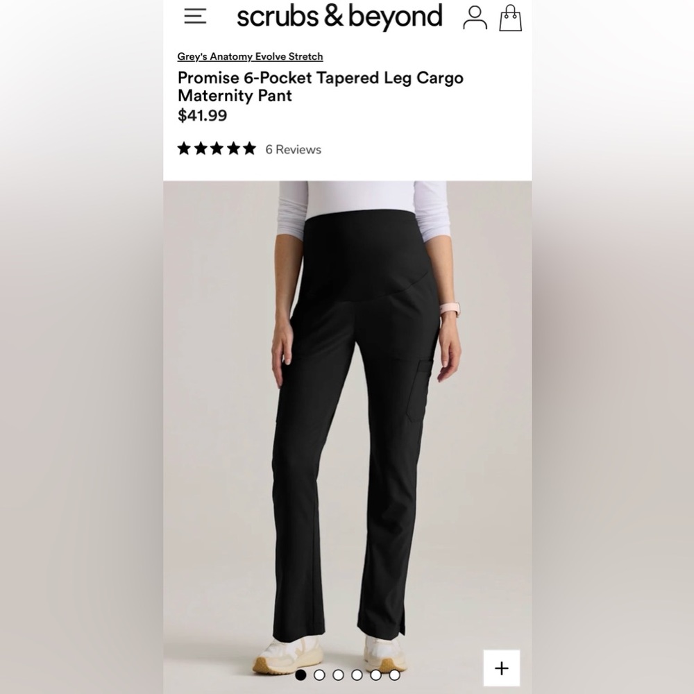 Grey’s Anatomy maternity scrub pants
